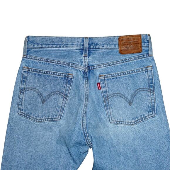 Levi’s Premium Wedgie Straight Jeans W27 L26 Distressed High Rise Button Fly - Picture 7 of 7